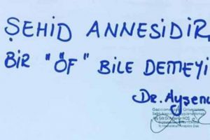 Doktor Ayşenur Hoş'tan duygulandıran not: Şehit annesidir "&Ouml;f" bile demeyin