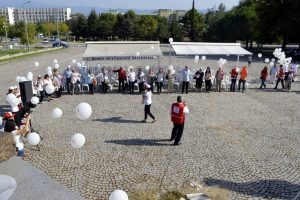 Bursa'da balonlar ilk yardım i&ccedil;in havalandı