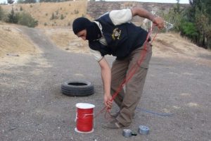 6,5 ton patlayıcının bir kısmının patlama anı