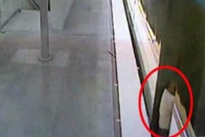 Trene binmek isteyen g&ouml;rme engelli, vagonların arasına d&uuml;şt&uuml;