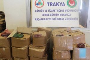 869 kilo nargile t&uuml;t&uuml;n&uuml; ele ge&ccedil;irildi