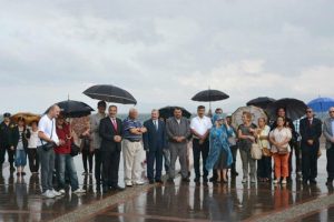 Bursa Tirilye'de yağmur altında kurtuluş kutlaması
