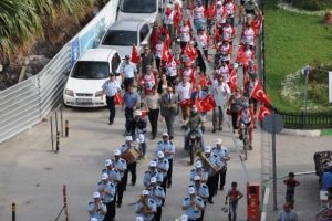 Bisiklet&ccedil;ilere Mudanya'da coşkulu karşılama