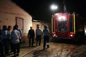 İtfaiye eri elektrik akımına kapıldı