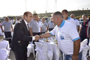 Bursa Yıldırım'da Edebali personelle bayramlaştı