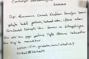 Osmanlı Ocakları su&ccedil; duyurusuna savcı "d&uuml;zg&uuml;n yazın" dedi