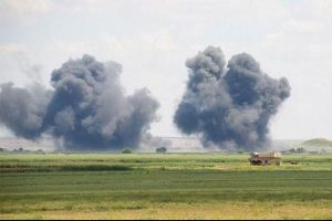 Koalisyon g&uuml;&ccedil;leri IŞİD depolarını bombaladı!