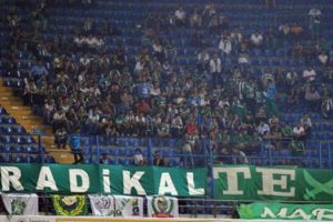 Bursaspor'u 250 taraftar destekledi