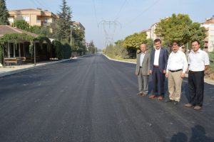 Bursa Yenişehir'de Derviş Eroğlu Bulvarı'nda asfaltlama