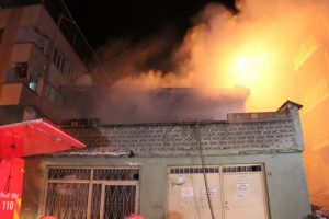 Bursa'da Suriyeli ailenin evinde yangın &ccedil;ıktı!