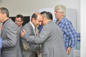 Bursa'da Başkan Edebali muhtarlarla bayramlaştı