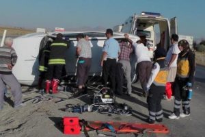 Bayram ziyareti yolunda kaza