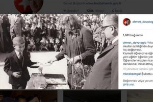 Başbakan Davutoğlu Instagram'da okul yıllarına ait fotoğraf paylaştı