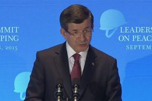 Davutoğlu Barışın Korunması Liderler Zirvesi'ne katıldı