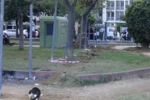 Fındıklı Parkı'nda metro inşaatı protestosu
