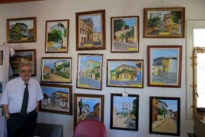 Bursalı Ressam Bakkaloğlu eski Mudanya evlerini sergiledi