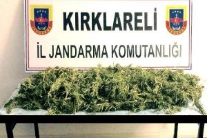 Kırklareli'de 13 kilo esrar ele ge&ccedil;irildi
