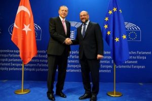 Cumhurbaşkanı Erdoğan, Martin Schulz ile bir araya geldi