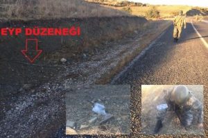 Yola d&ouml;şenen patlayıcılar etkisiz hale getirildi