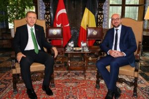 Cumhurbaşkanı Bel&ccedil;ika Başbakanı ile g&ouml;r&uuml;şt&uuml;
