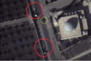Rus İHA'ları IŞİD ara&ccedil;larını b&ouml;yle g&ouml;r&uuml;nt&uuml;ledi