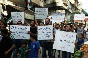 PYD'nin sivillere y&ouml;nelik saldırıları protesto edildi