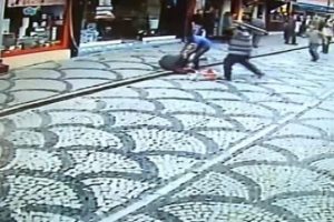 Edirne'de taşlı sopalı kavga