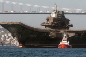 &Ccedil;in'in İstanbul Boğazı'ndan ge&ccedil;irdiği u&ccedil;ak gemisi Suriye'de