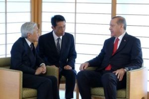 Erdoğan Japon İmparatorunu ziyaret etti
