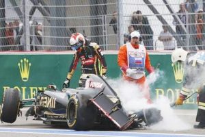 Romain Grosjean'ın Rusya Grand Prix'sinde yaptığı kaza endişelendirdi