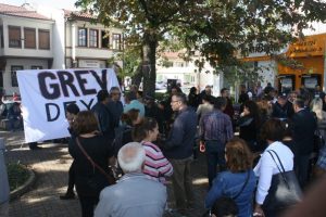 Ter&ouml;r olaylarına Eğitim-Sen Bursa Mudanya şubesinden tepki