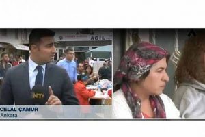 NTV canlı yayınında patlama sesi...