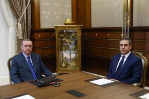 Erdoğan, MİT M&uuml;şteşarı Fidan'ı kabul etti