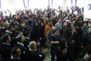 Trakya Üniversitesi'nde gergin Ankara eylemi