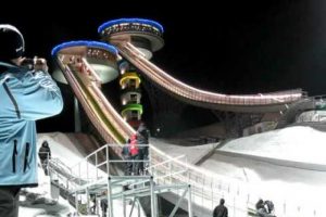 Erzurum'daki atlama pistlerinin onarımı s&uuml;r&uuml;yor