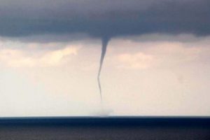 Alanya'da denizde hortum