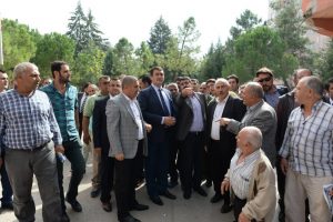 Bursa Osmangazi'de D&uuml;ndar vatandaşlarla buluştu