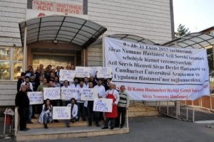 Sivas'ta Numune Hastanesi'nin taşınmasına esnaf tepkisi