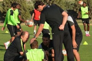 Akhisar Belediyespor şut &ccedil;alıştı