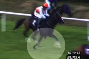 Bursa'da kırık ayakla birinci oldu
