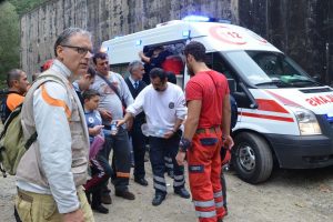 Bursa'da korku dolu anlar! Kestane i&ccedil;in canından oluyordu!