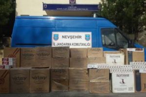 Nevşehir'de ka&ccedil;ak sigara operasyonu
