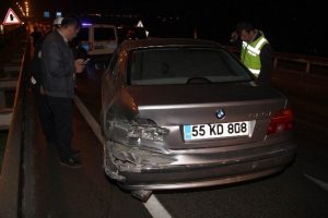 Polisten ka&ccedil;arken kaza yapınca...