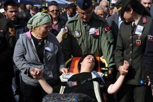 Amasya'da şehit astsubaya g&ouml;z&uuml; yaşlı veda