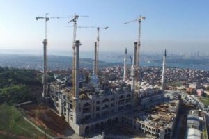 &Ccedil;amlıca Camisi inşaatında sona yaklaşılıyor