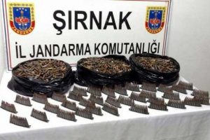 Şırnak'ta 11 bin 500 mermi ele ge&ccedil;irildi