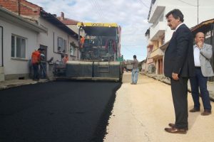 Bursa Yenişehir'de yollara makyaj