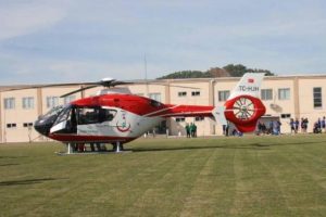 Premat&uuml;re bebek i&ccedil;in ambulans helikopter havalandı