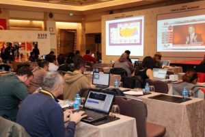 Se&ccedil;im sonu&ccedil;ları BYEGM basın merkezinden izlendi