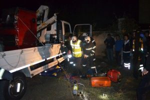 Vincin altında kalarak ağır yaralandı